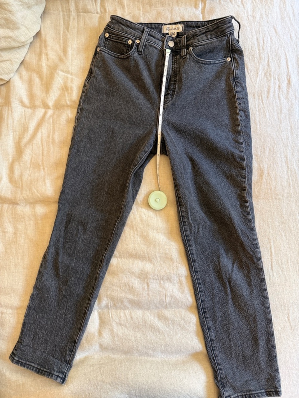 Madewell High-Rise Washed Black Mom Jeans